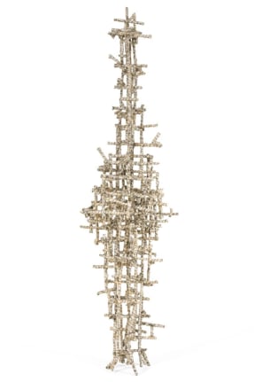 Wire Sculpture &quot;Primitive Cathedral&quot; by Matteo Naggi