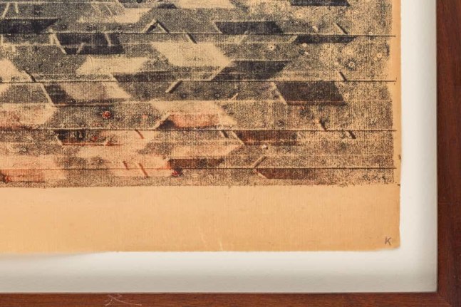 Harry Bertoia Framed Monoprint on Rice Paper