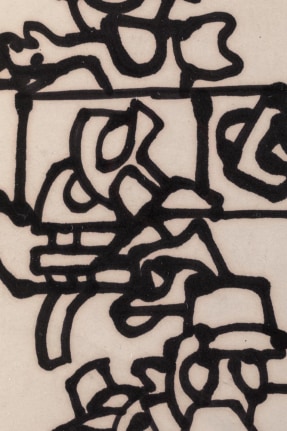 Nell Blaine Ink Drawing on Paper