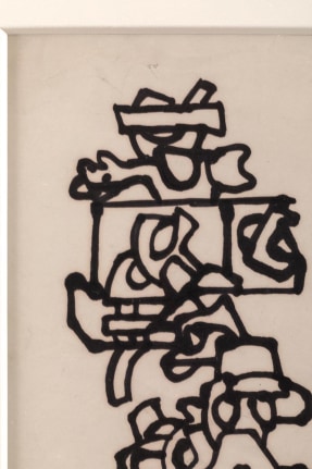 Nell Blaine Ink Drawing on Paper