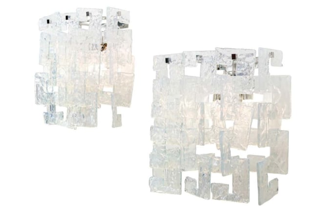 Mazzega Murano Glass Sconces