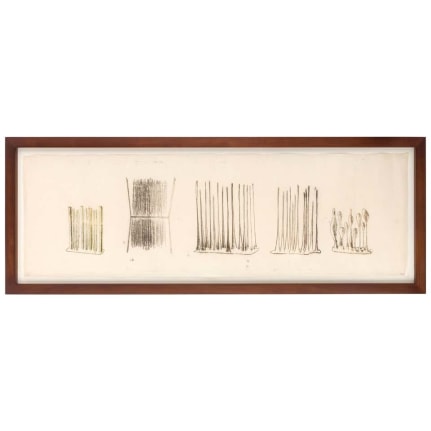 Harry Bertoia Framed Monoprint on Rice Paper