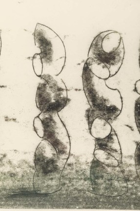 Harry Bertoia Framed Monoprint on Rice Paper