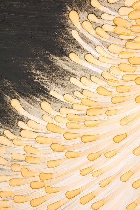 Sara Skaaning Painting on Board &quot;In There-Out There-Somewhere&quot;