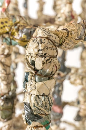 Wire Sculpture "Primitive Cathedral lll" by Matteo Naggi