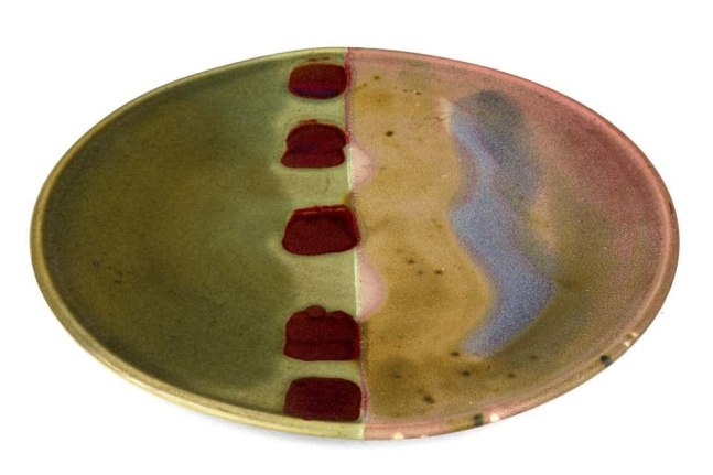 Signed Hand Thrown Ceramic Platter