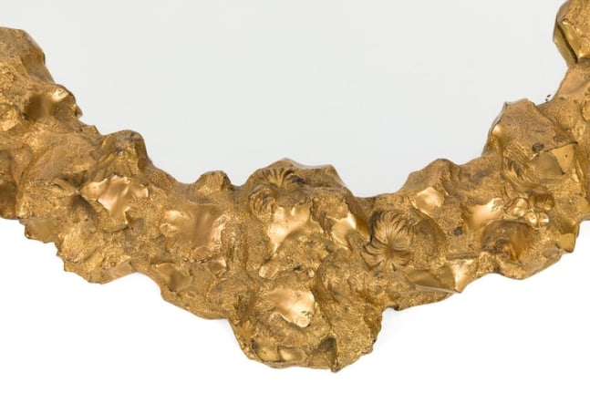 Ornate Decorative Cast Bronze Mirror