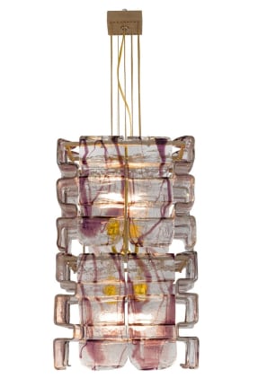 Murano Glass Chandelier by Mazzega