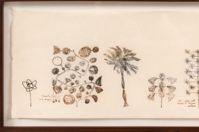 Harry Bertoia Framed Monoprint on Rice Paper