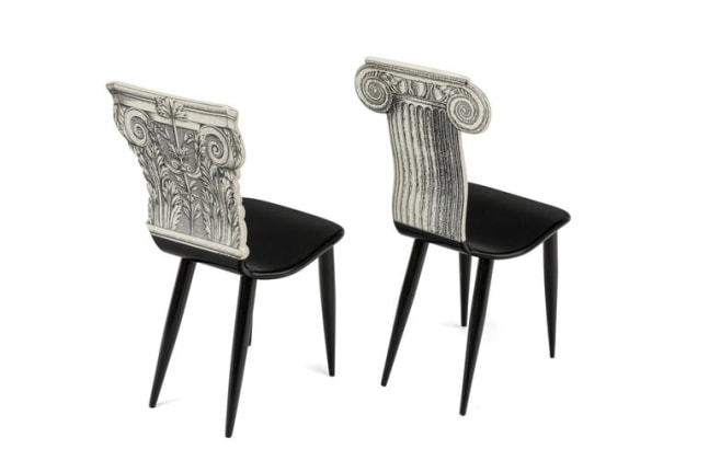 Piero Fornasetti Miniature &quot;Capitello Ionico &amp; Corinzio&quot; Chairs