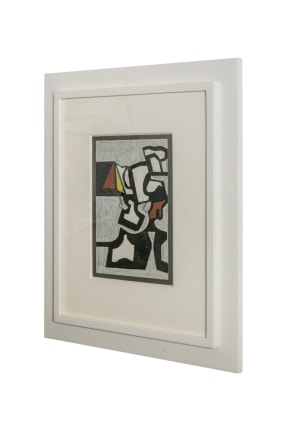 Nell Blaine &quot;Untitled&quot; Abstract Mixed-Media on Paper