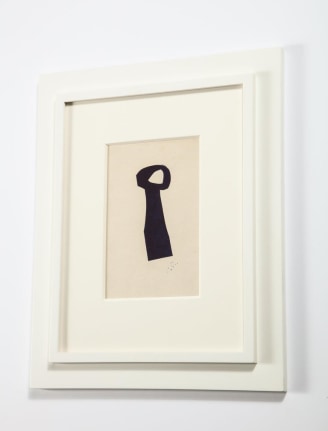 Nell Blaine Abstract India Ink Drawing on Paper