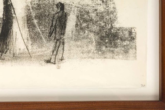 Harry Bertoia Framed Monoprint on Rice Paper