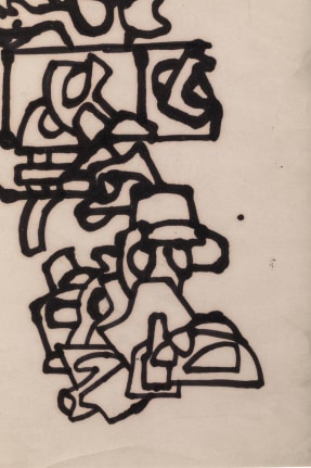 Nell Blaine Ink Drawing on Paper