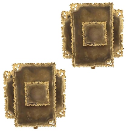 Sven Aage Holm Sorensen Brutalist Sconces