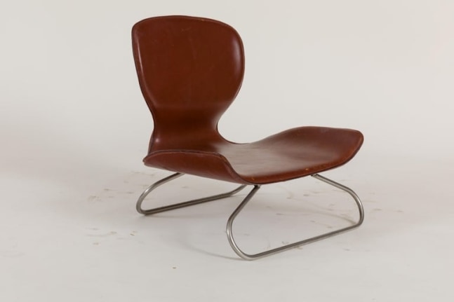 K-3 Low Leather Chair by Kirsten Jones & Adam Bottomley for KOI, England 2000s