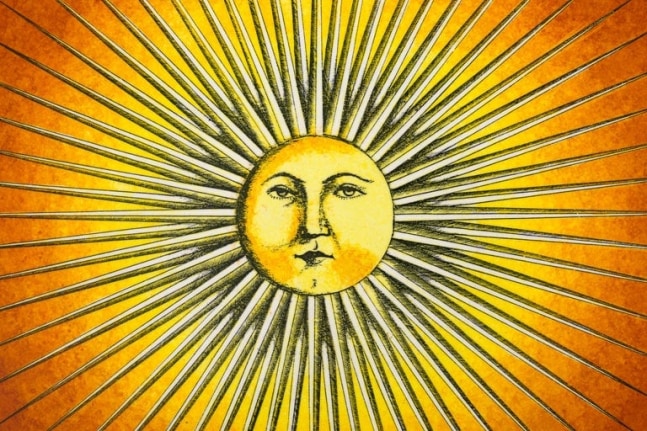 Piero Fornasetti Prototype Miniature &quot;Sole&quot; Chair &amp; Table