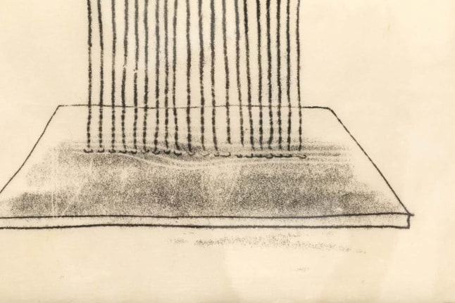 Harry Bertoia Framed Monoprint on Rice Paper
