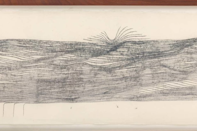 Harry Bertoia Framed Monoprint on Rice Paper