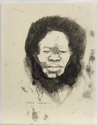 Hughie Lee-Smith, Untitled (Head of a Woman), 1969