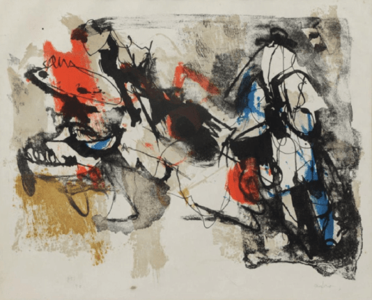 Afro (1912 &ndash; 1976) Sagra degli Uccelli 1962 Lithograph on Paper H 18.5&quot; x W 22.75&quot; Signed and Numbered Price Upon Request
