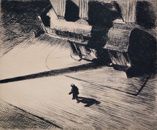 Edward Hopper, Night Shadows, 1921