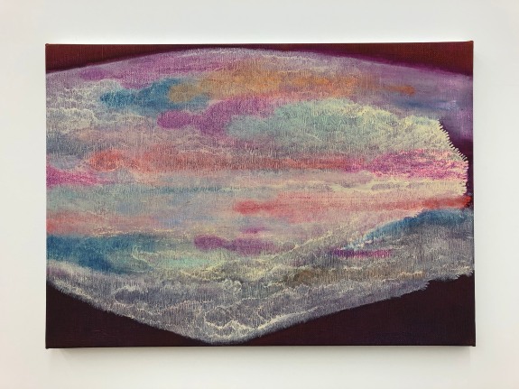 Luisa Rabbia, Passage, 2020 pencil, acrylic and oil on linen 17 x 26 inches (43.2 x 66 cm)