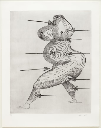 Sainte S&eacute;bastienne drypoint