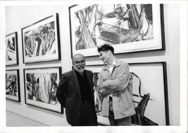 Maurice Sanchez and Robert Zandvliet during the opening of The Varick Series, Photo by Peter Bellamy&nbsp;