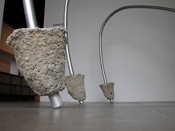 Installation of Ruben Ochoa, three the hard way, 2009 at Peter Blum Chelsea.