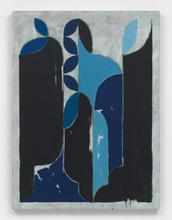 Kamrooz Aram Untitled (Arabesque Composition), 2020 oil, oil crayon and wax pencil on canvas 54 x 40 inches (137.2 x 101.6 cm) (KA20-04)