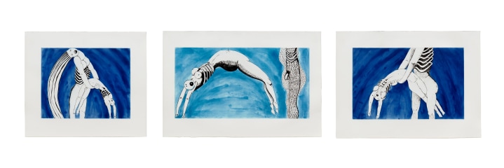 Triptych for the Red Room