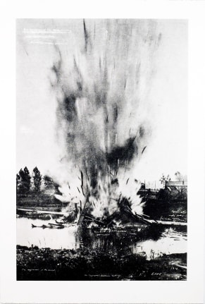 Die explosition in dem Kanal from: The Russian Ending