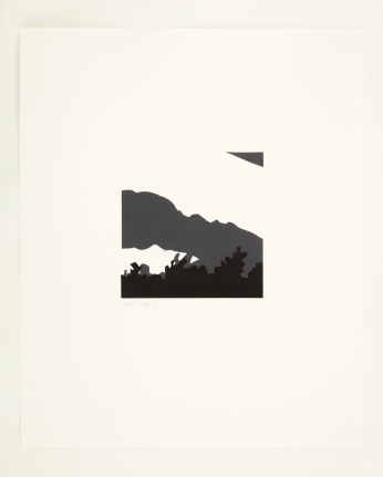 Untitled (Cloud) linocut print