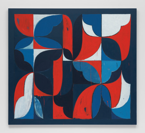 Kamrooz Aram Untitled (Arabesque Composition), 2021 oil, oil crayon and pencil on linen 60 x 66 inches (152.4 x 167.6 cm) (KA21-04)
