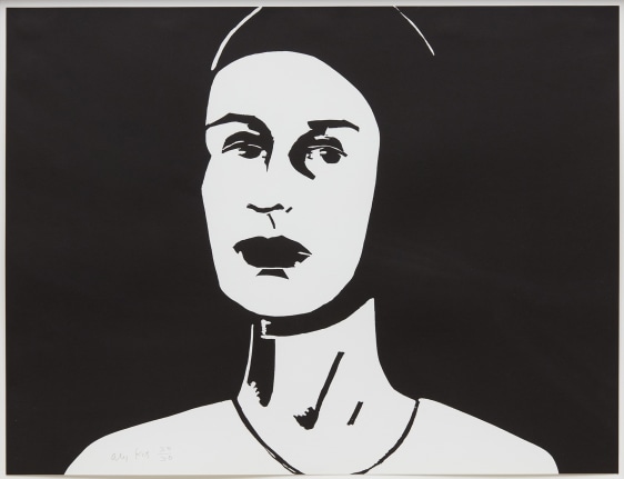 Alex Katz,&nbsp;Black Cap (Ada), 2011, Single print