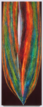 Luisa Rabbia, Split, 2021 oil on canvas 89 x 35 inches (227 x 89 cm)