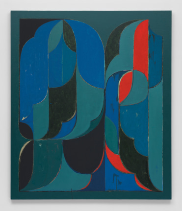 Kamrooz Aram Untitled (Arabesque Composition), 2021 oil, oil crayon and pencil on linen 66 x 56 inches (167.6 x 142.2 cm) (KA21-03)