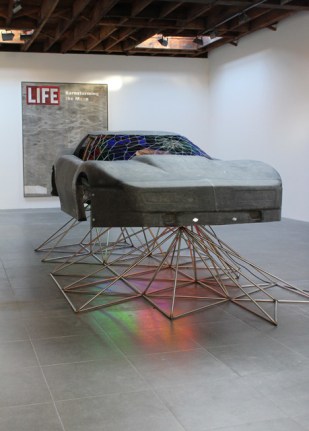 Installation view of Matthew Day Jackson, In Search of, 2010 at Peter Blum Chelsea.