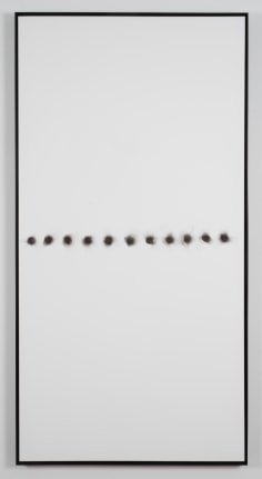 Henk Peeters &quot;#60-02 Pyrography (reconstruction 2011)&quot;, 2011 Pyrography on plastic 71 x 35 inches