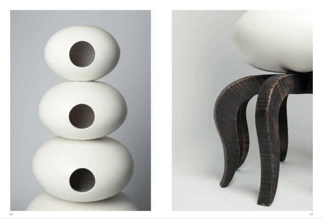 A screenshot from a page in the Art et Industrie publication showing Richard Snyder's Cabinet of the Ancient Squid