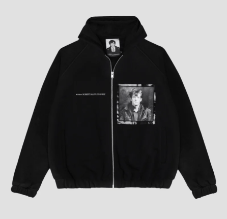 Self Portrait 1980/ Robert Mapplethorpe Zip Hoodie, Self Portrait, 1980