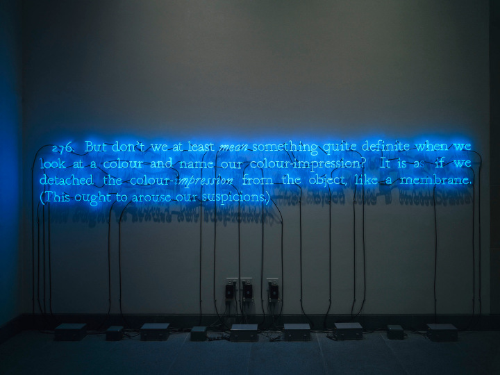 Joseph Kosuth in Infinite Blue