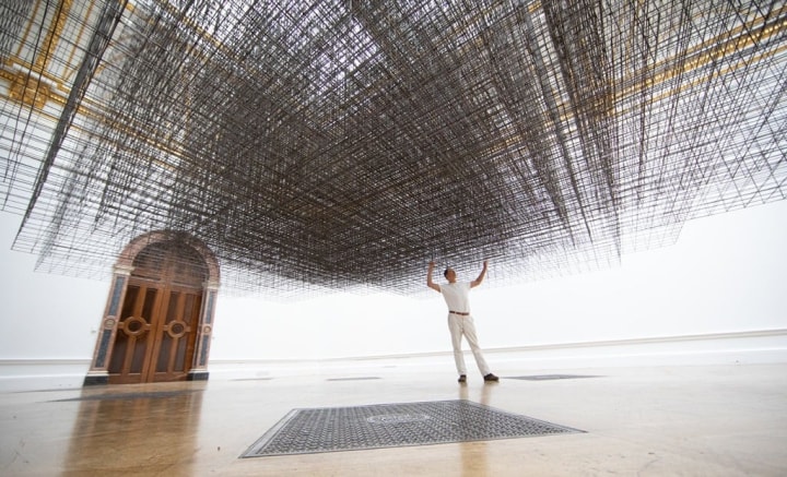 An Indoor Sea and Miles of Metalwork: Antony Gormley’s Crowning Moment