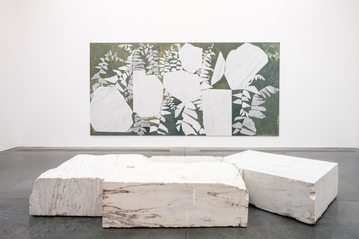 Sam Moyer’s Marble ‘Paintings’ Confront the Mysteries of  Nature.