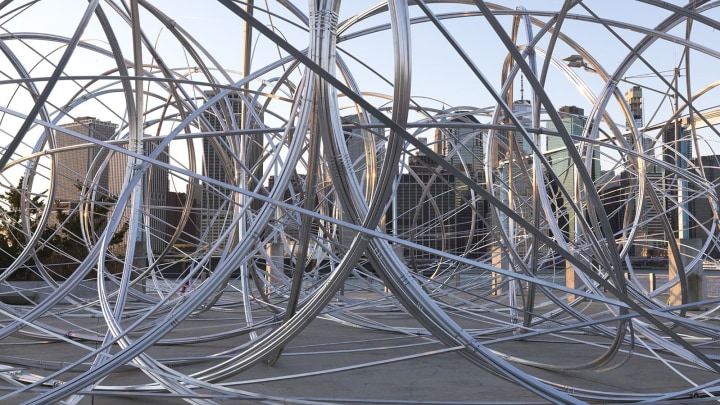 In Collaboration With K-pop Sensation BTS, Artist Antony Gormley Installs Gigantic Sculpture in New York