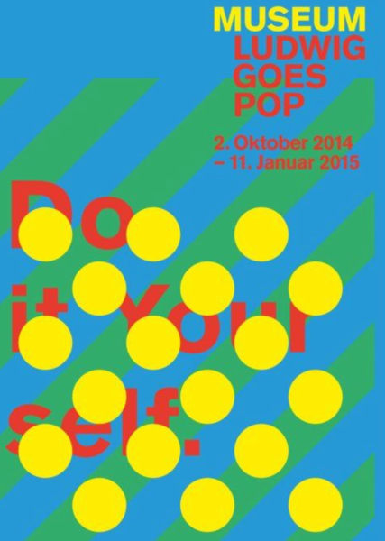 Exhibition poster for Ludwig Goes Pop, at the Museum Ludwig, Cologne, Germany