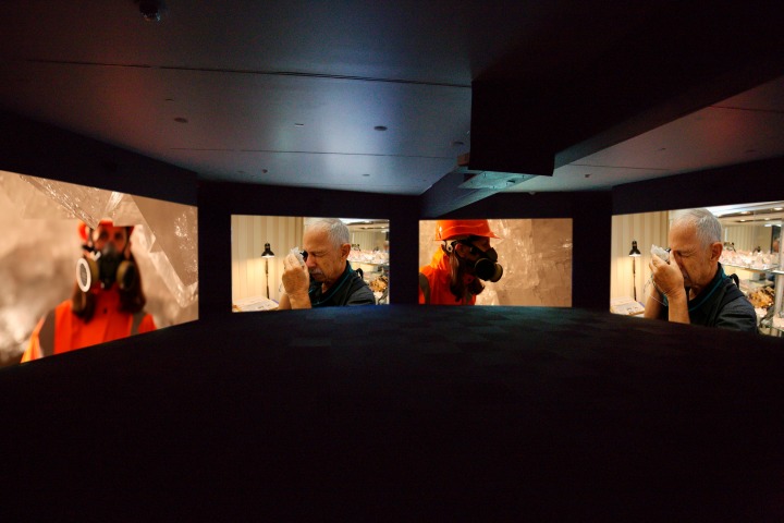 Janet Biggs, Can’t Find My Way Home, 2015, four-channel HD video installation