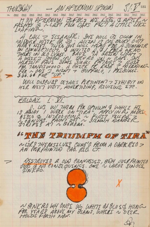 Journal page for May 31–June 1, 1962, with a color sketch of a double ginkgo
