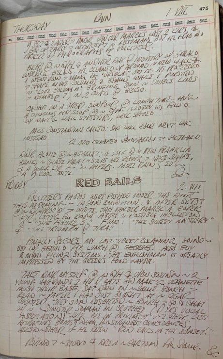 Journal page for August 1–2, 1963